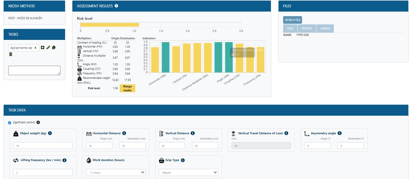 NIOSH Method Ergosoft Pro